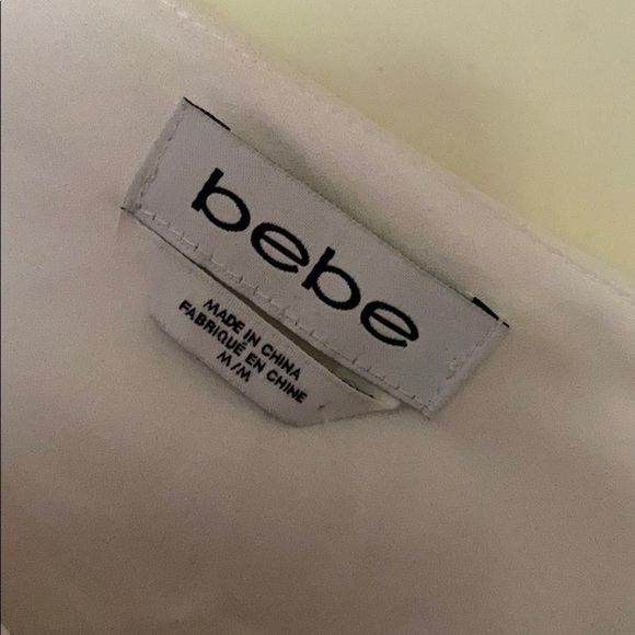 NWT Bebe white dress with fringes size: M - Picture 5 of 9